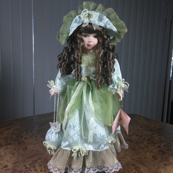 Genuine Porcelain Doll "BRIDGET" - Picture 2 of 16